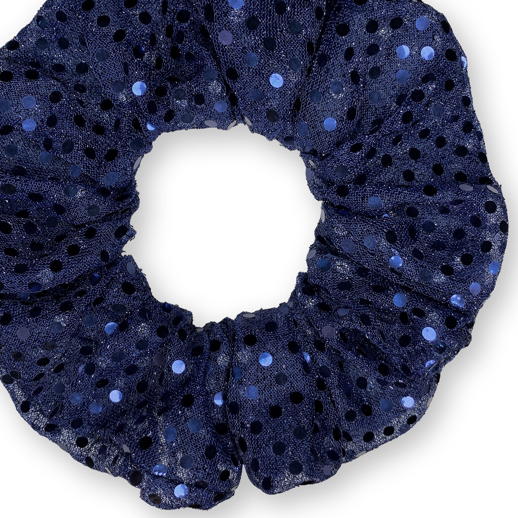 SEQUIN SCRUNCHIE NAVY BLUE SEQUIN SCRUNCHIE NAVY BLUE
